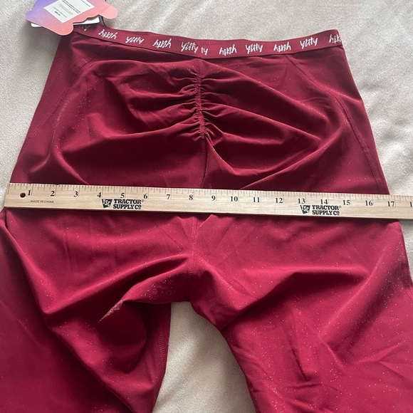 Yitty NWT red glitter flattering leggings - Picture 8 of 9
